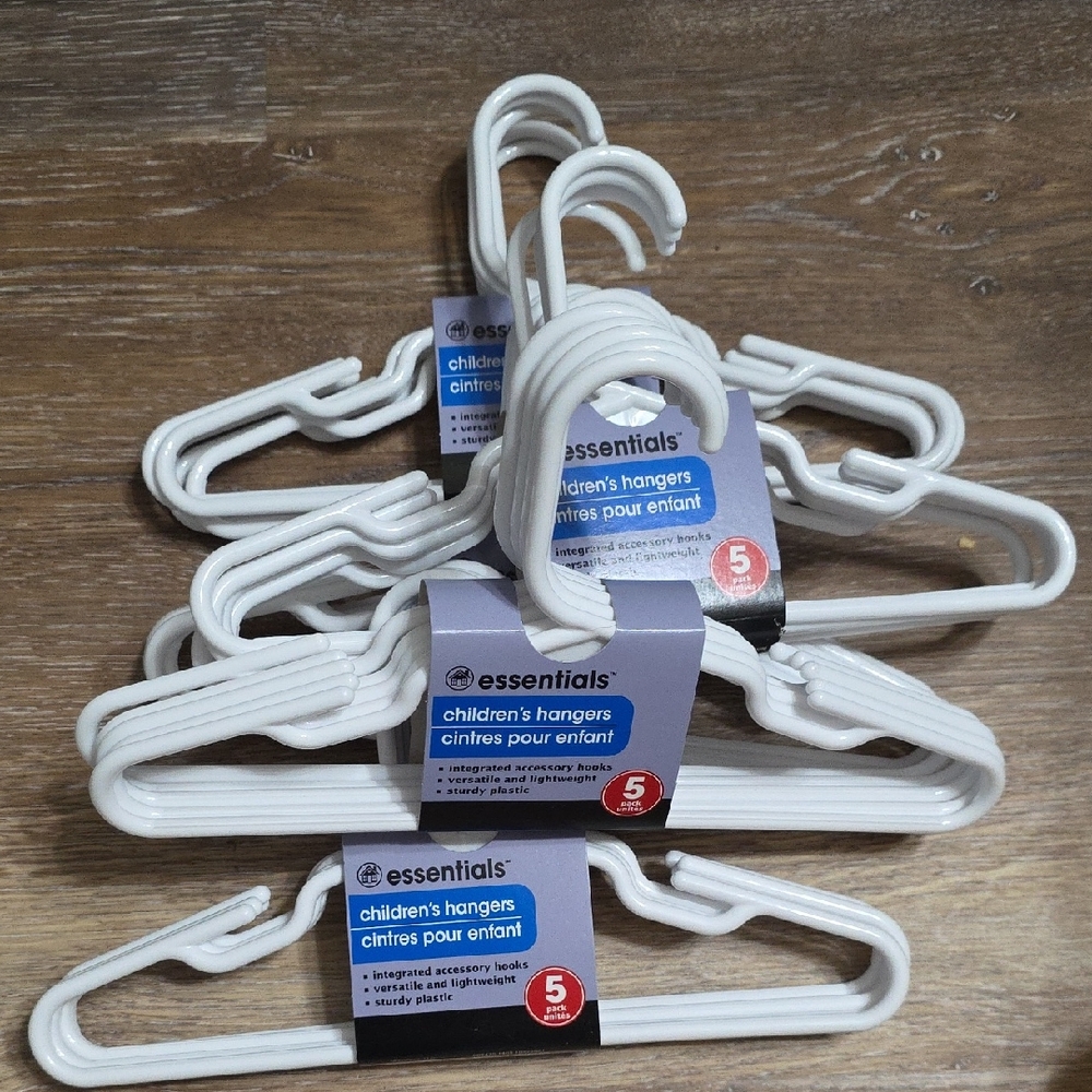 Essentials White Kids' Hanger Set